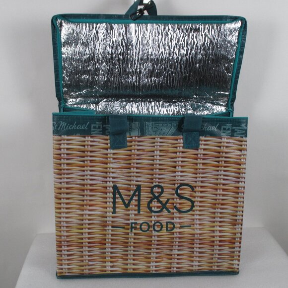 LARGE INSULATED M & S FOOD COOLER BAG - Picture 5 of 16